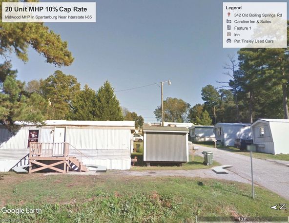 Midwood Manufactured Housing Park In Spartanburg MSA 10% Cap Rate: 342 Old Boiling Springs Road, Spartanburg, SC 29303
